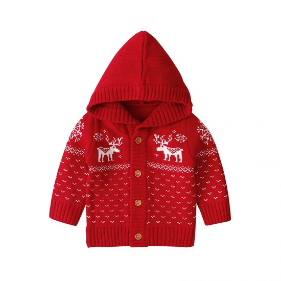 Mimixiong Baby Knitted Christmas Coats 82W308