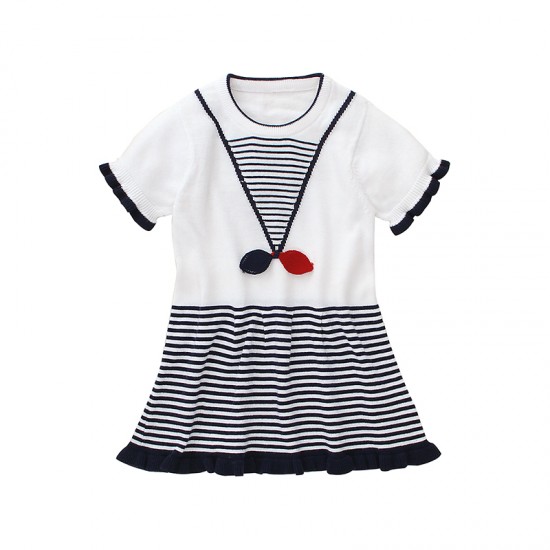 Mimixiong 100% Cotton Baby Knitted Girl Dress 82W380