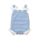 Mimixiong 100% Cotton Baby Knitted Sleeveless Rompers 82W408