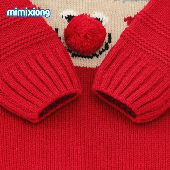 Mimixiong Baby Knitted Christmas Romper 82W426