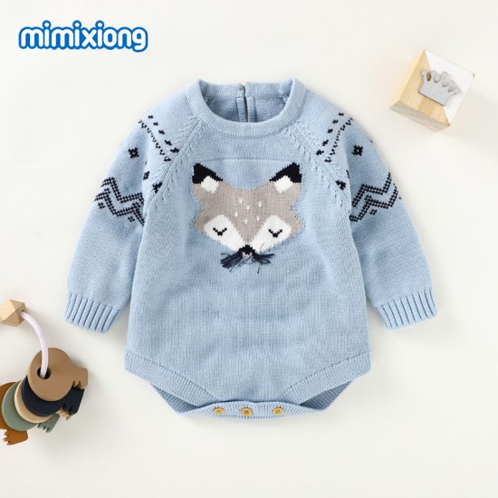 Mimixiong 100% Cotton Baby Knitted Romper 82W452