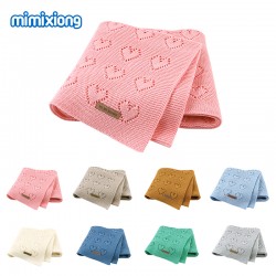 Mimixiong 100% Cotton Baby Knitted Blankets 82W515