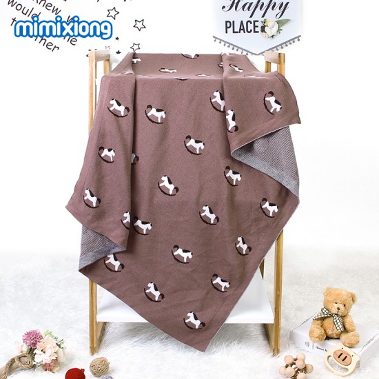 Mimixiong 100% Cotton Baby Knitted Blankets 82W542