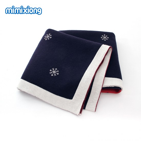 Mimixiong 100% Cotton Baby Knitted Christmas Blankets 82W546