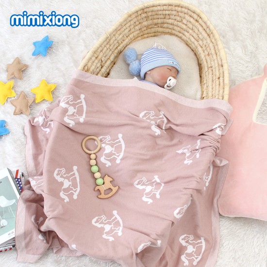 Mimixiong 100% Cotton Baby Knitted Blankets 82W599