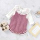 Mimixiong Baby Knitted Sleeveless Rompers 82W842