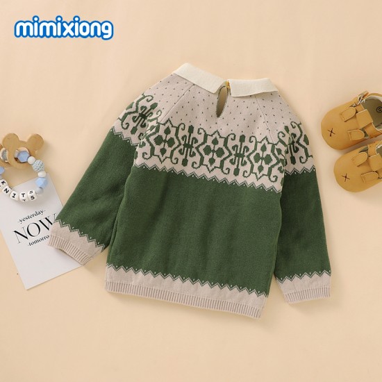 Mimixiong 100% Cotton Baby Knitted Sweater 82W862