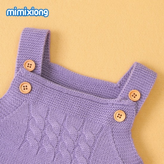 Mimixiong Baby Knitted Sleeveless Romper 82W265