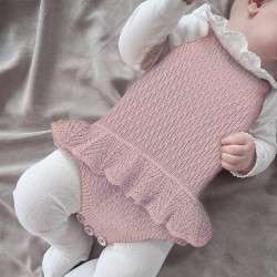 100% Cotton Baby Knitted Sleeveless Romper 82W706